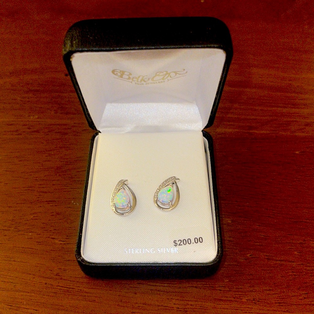 Sterling Silver Opal earrings